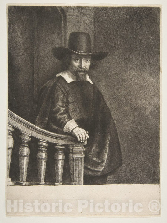 Art Print : Rembrandt (Rembrandt Van Rijn) - Ephraim Bueno, Jewish Physician 1 : Vintage Wall Art
