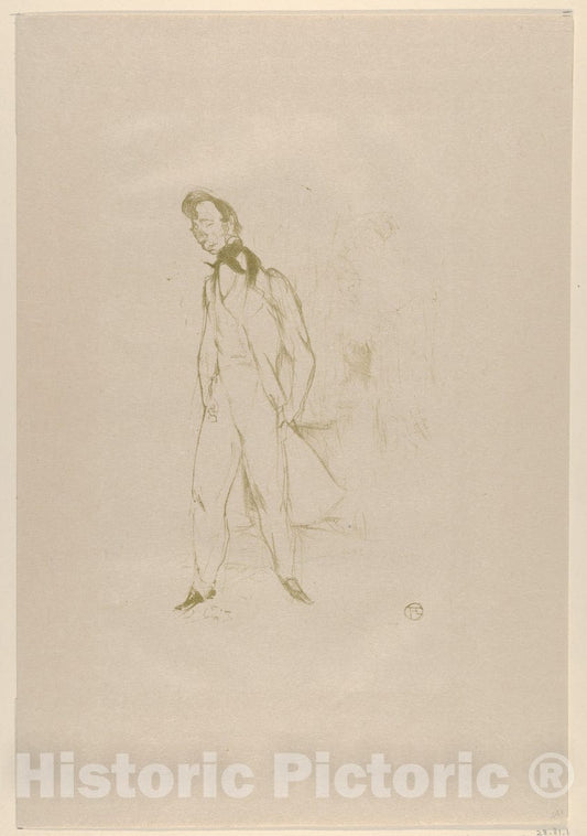 Art Print : Henri de Toulouse-Lautrec - Adolphe (The Sad Young Man) : Vintage Wall Art