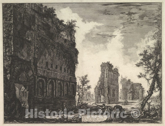 Art Print : Hadrian's Villa: The Piazza D'oro - Artist: Giovanni Battista Piranesi - Created: c1776 2 : Vintage Wall Art