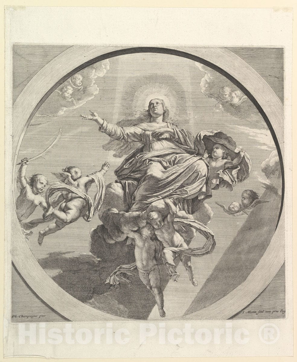 Art Print : Jean Morin - L'Assomption de la Vierge : Vintage Wall Art