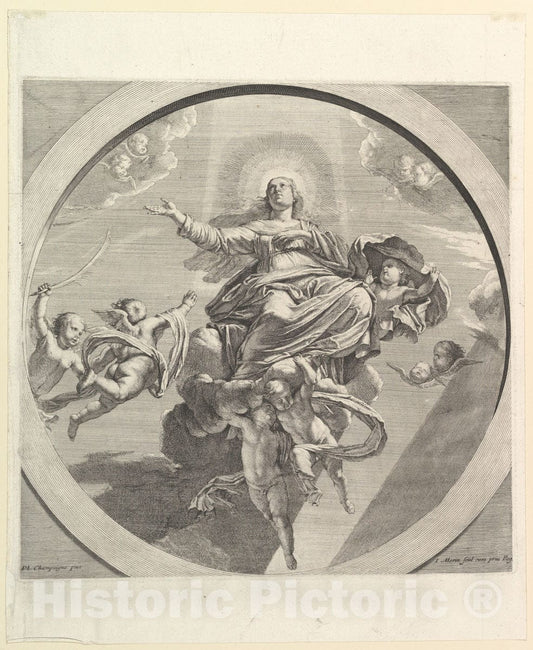 Art Print : Jean Morin - L'Assomption de la Vierge : Vintage Wall Art