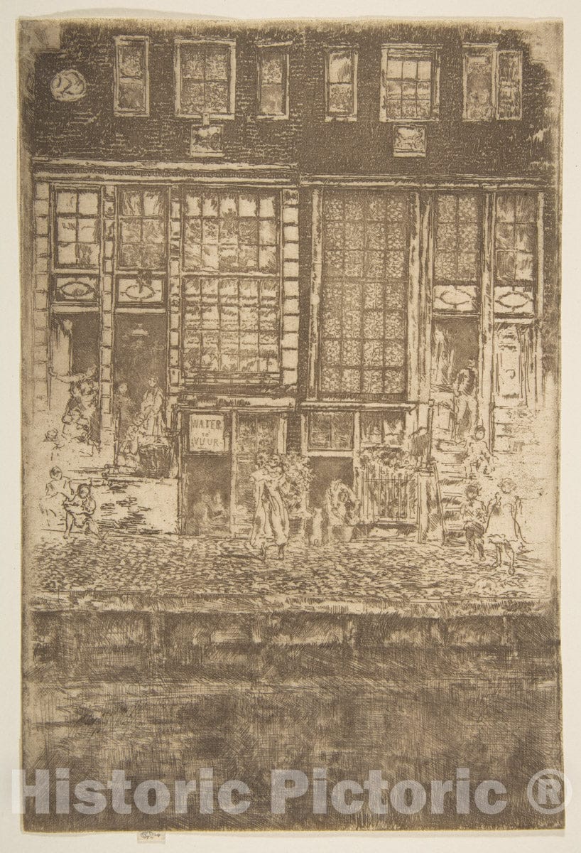 Art Print : James McNeill Whistler - The Embroidered Curtain 2 : Vintage Wall Art