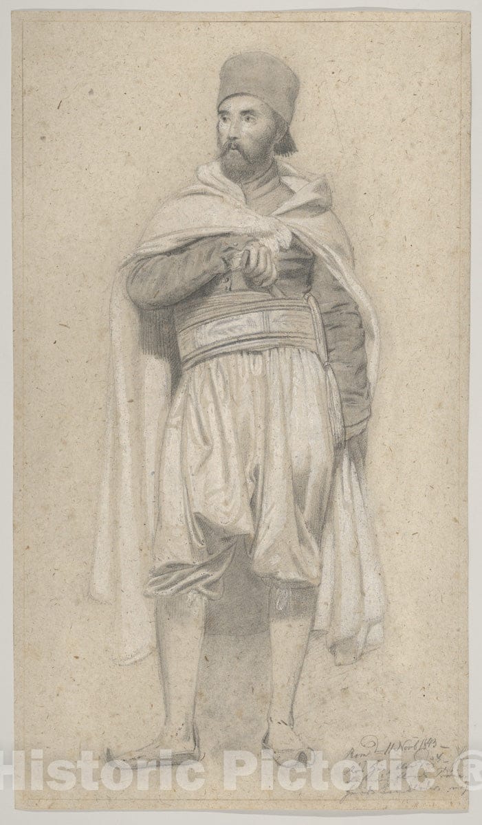 Art Print : Niels Simonsen - A Turkish Warrior : Vintage Wall Art