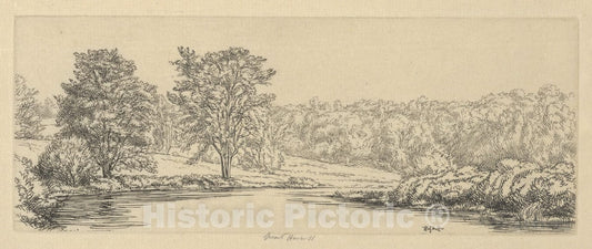 Art Print : Ernest Haskell - Upper Sheepscott : Vintage Wall Art