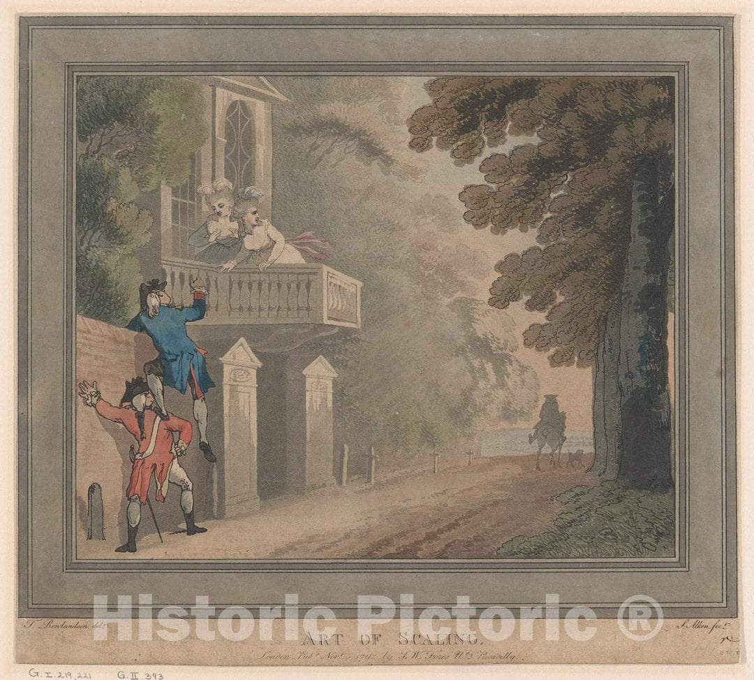 Art Print : Samuel Alken - Art of Scaling : Vintage Wall Art