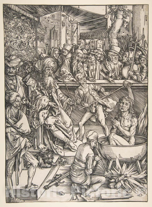 Art Print : Albrecht Dürer - The Martyrdom of Saint John, from The Apocalypse 2 : Vintage Wall Art