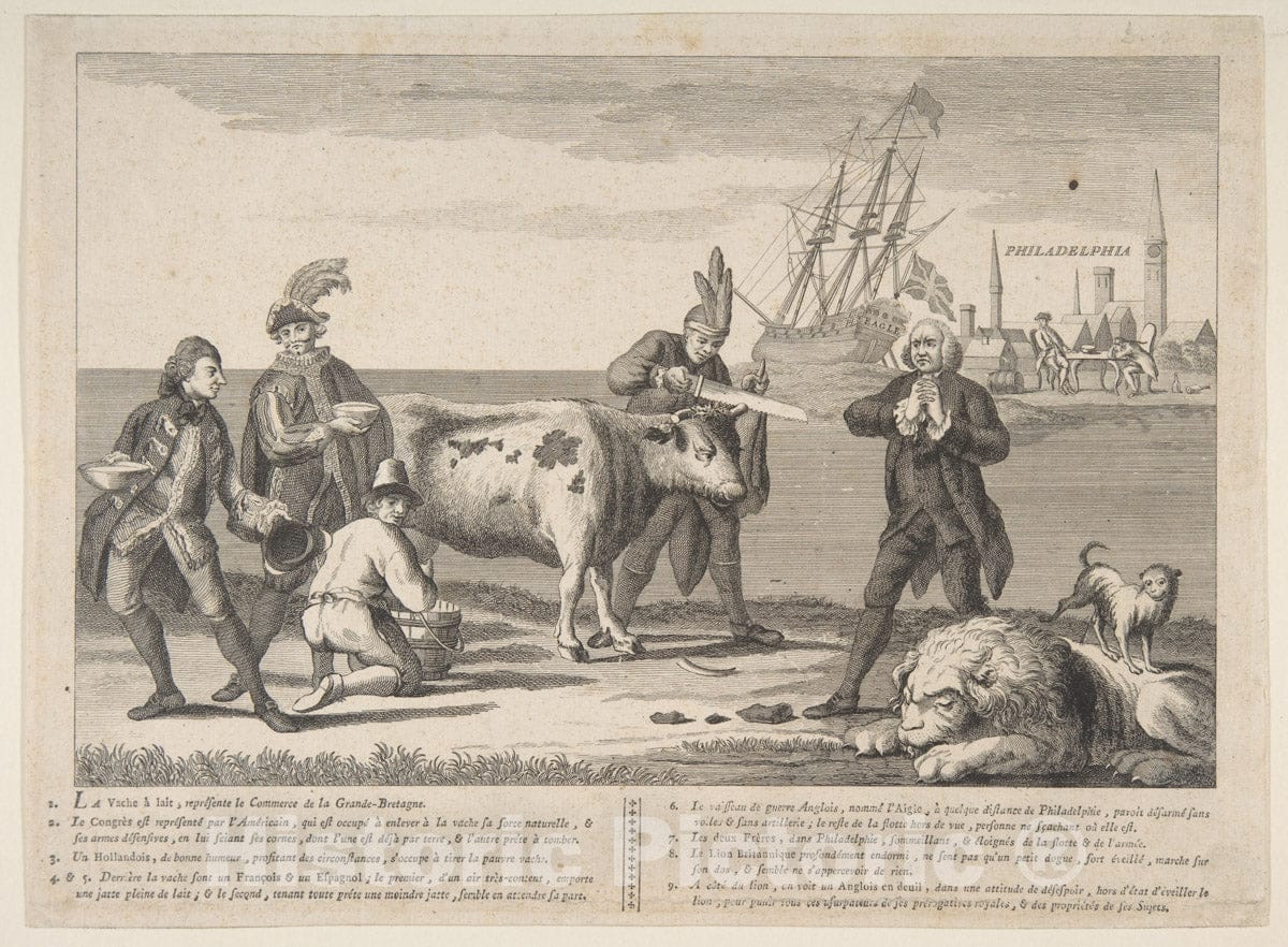 Art Print : Anonymous, British, 18th Century - State of The English Nation 1 : Vintage Wall Art