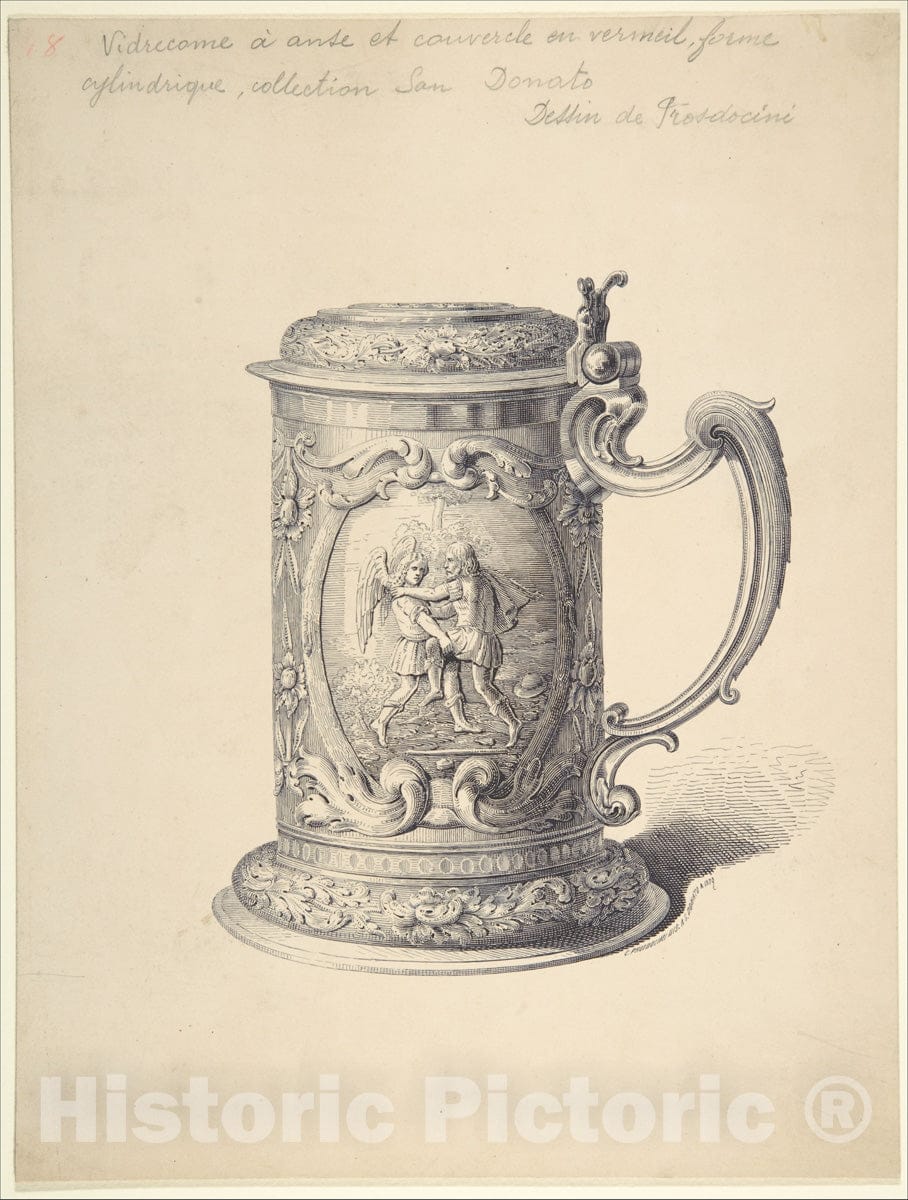 Art Print : C. Prosdocimi - Tankard 1 : Vintage Wall Art