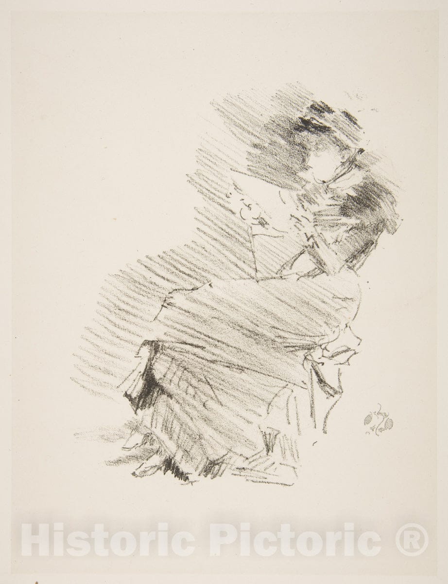 Art Print : James McNeill Whistler - Reading : Vintage Wall Art