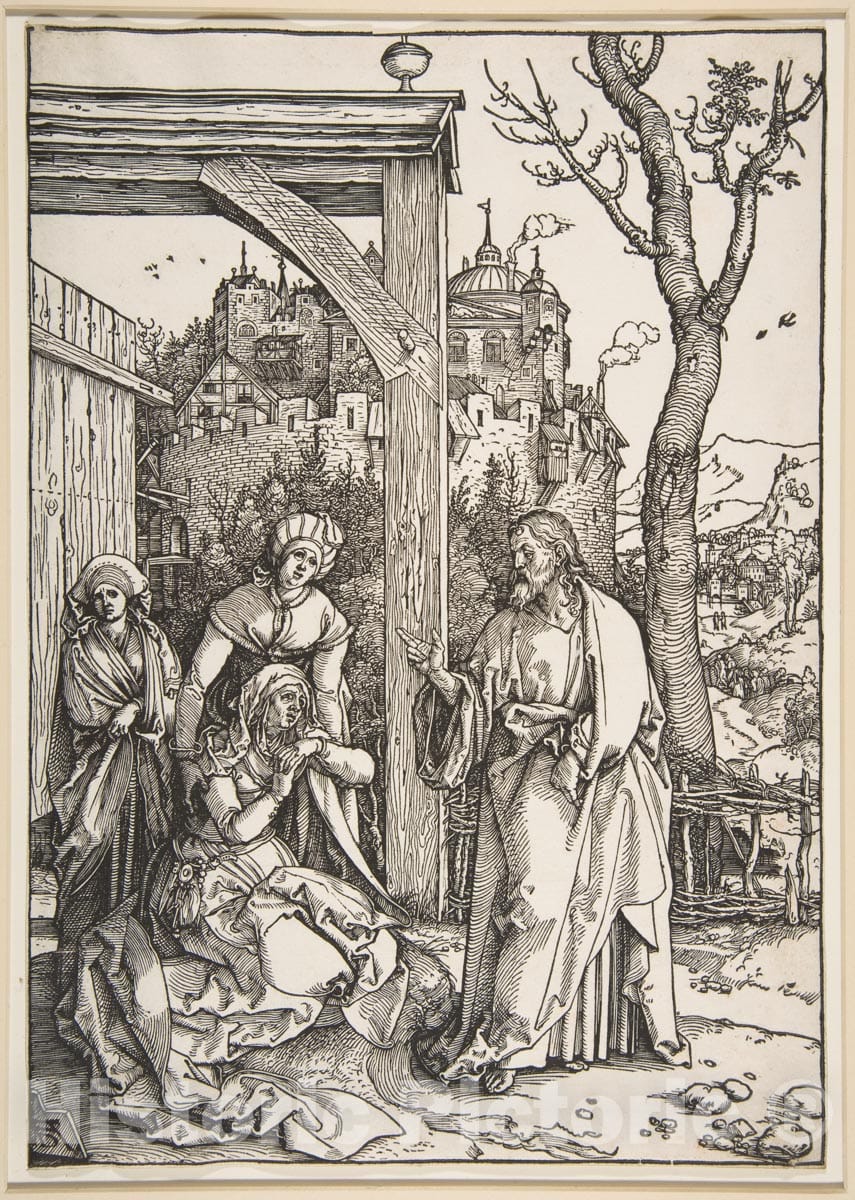 Art Print : Albrecht Dürer - Christ Taking Leave of His Mother, from The Life of The Virgin : Vintage Wall Art