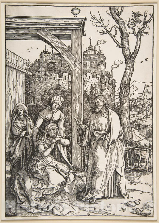 Art Print : Albrecht Dürer - Christ Taking Leave of His Mother, from The Life of The Virgin : Vintage Wall Art