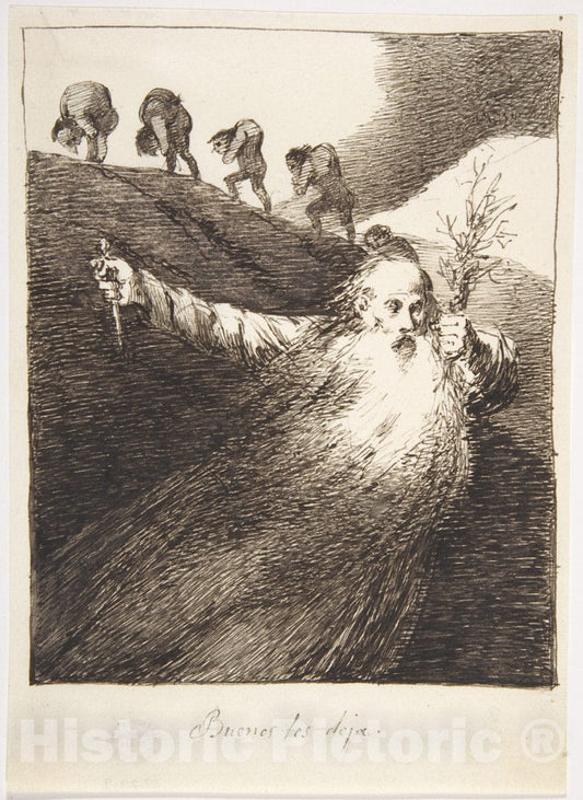 Art Print : Leonardo Alenza y Nieto - He Leaves Them in Good Shape (Buenos Los Deja) : Vintage Wall Art