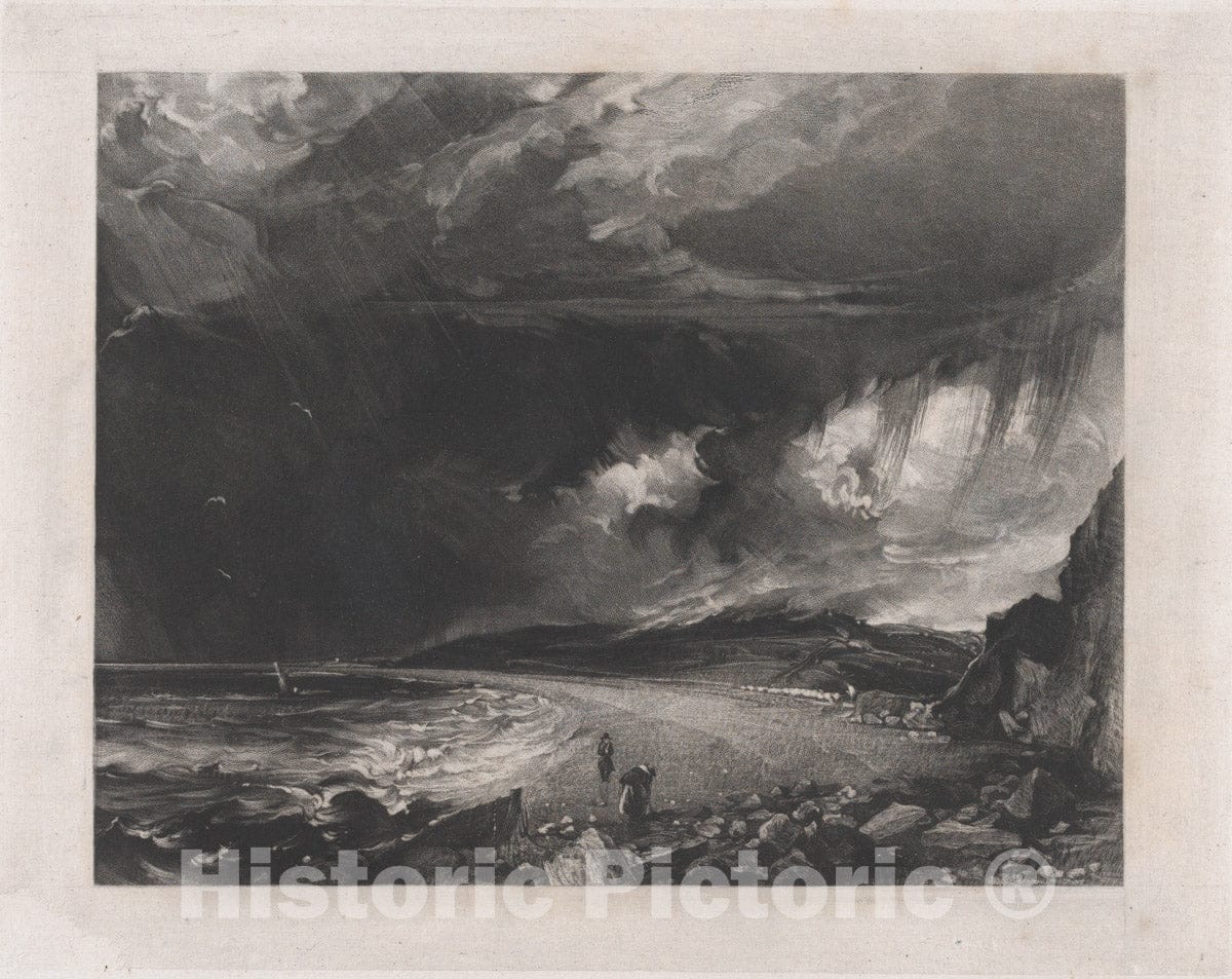 Art Print : David Lucas - Weymouth Bay 4 : Vintage Wall Art