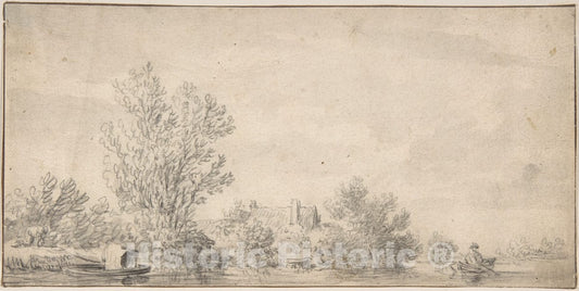 Art Print : Jan Van Goyen - Landscape : Vintage Wall Art