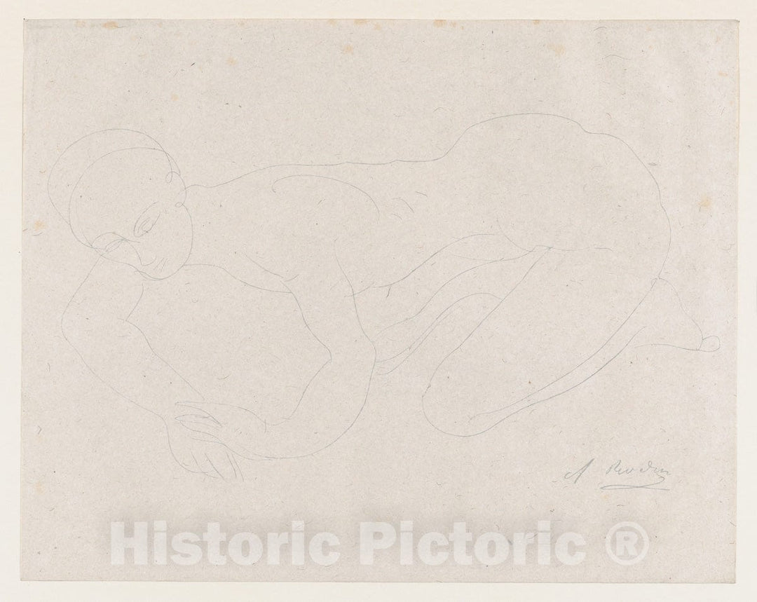 Art Print : Auguste Rodin - Vous mettez un tres gros Rat. 2 : Vintage Wall Art