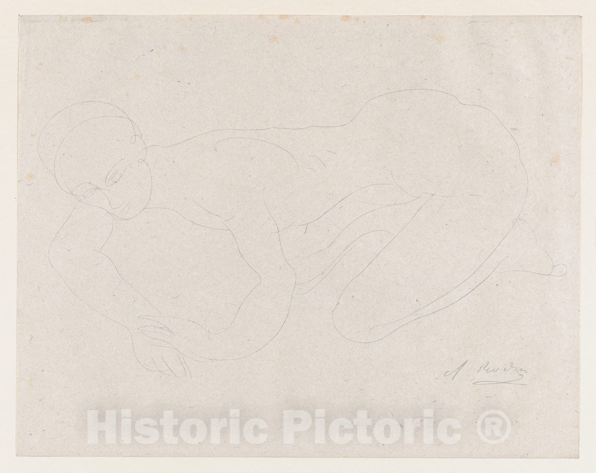 Art Print : Auguste Rodin - Vous mettez un tres gros Rat. 2 : Vintage Wall Art