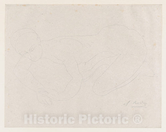 Art Print : Auguste Rodin - Vous mettez un tres gros Rat. 2 : Vintage Wall Art