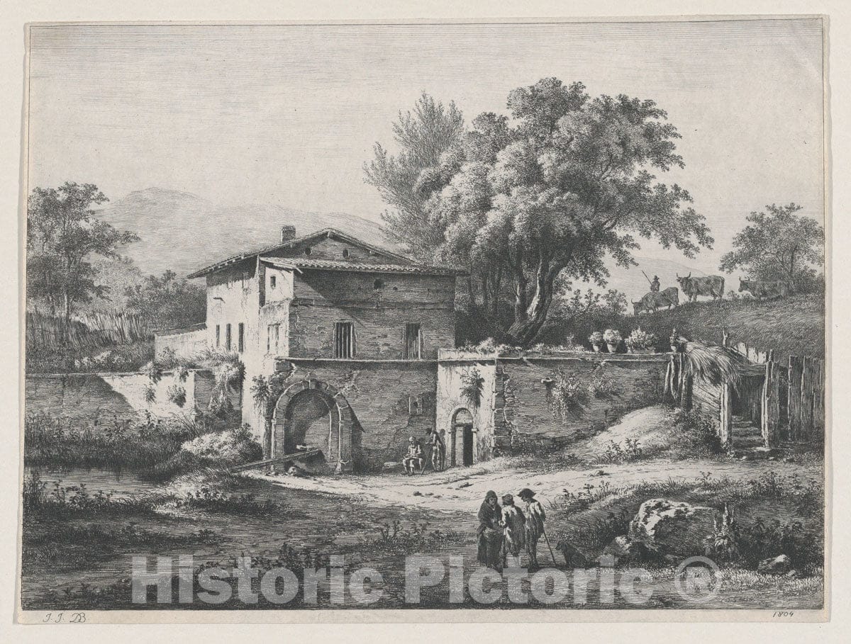 Art Print : Jean Jacques de Boissieu - The Small Oratory : Vintage Wall Art