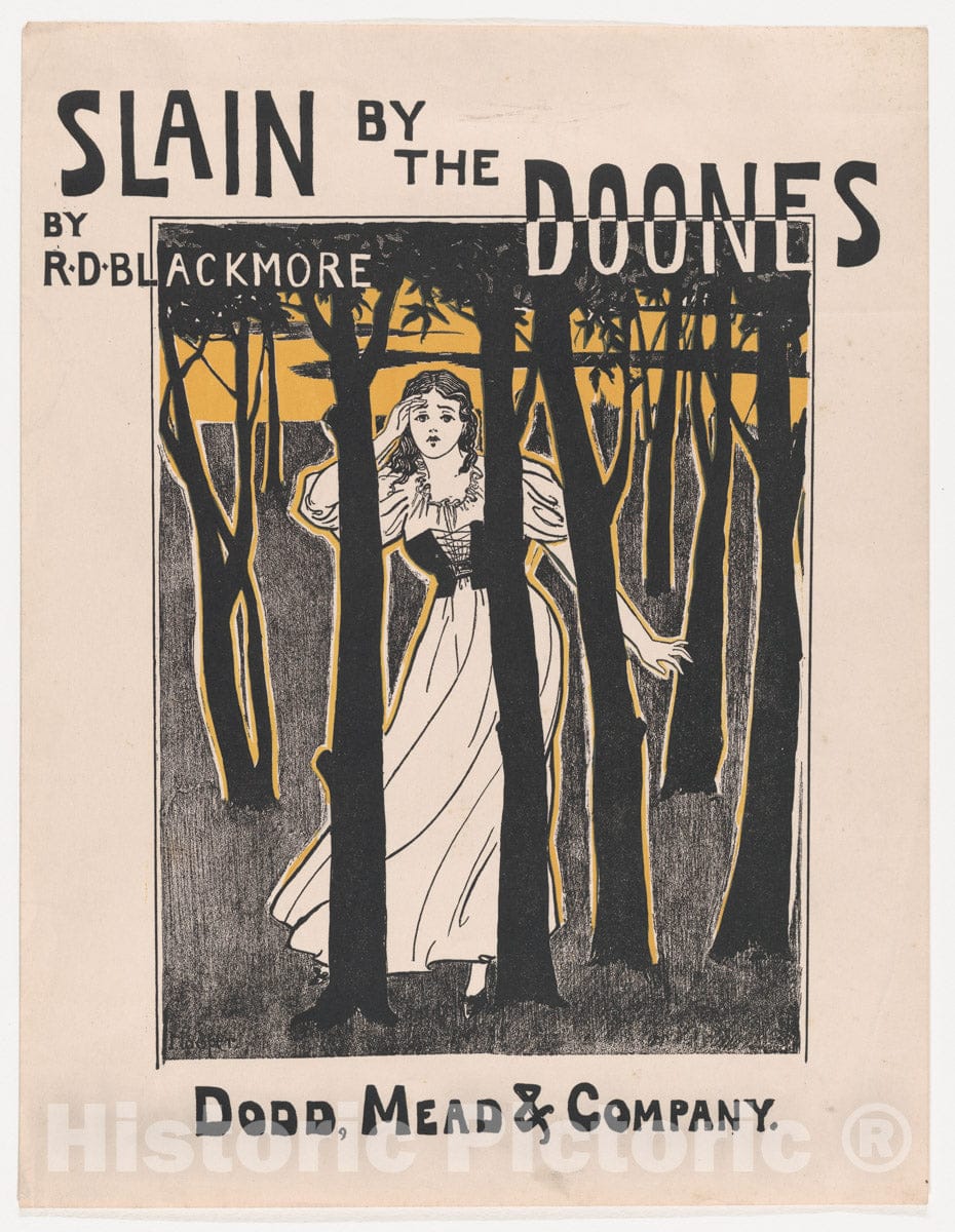 Art Print : Will Phillip Hooper - Slain by The Doones : Vintage Wall Art