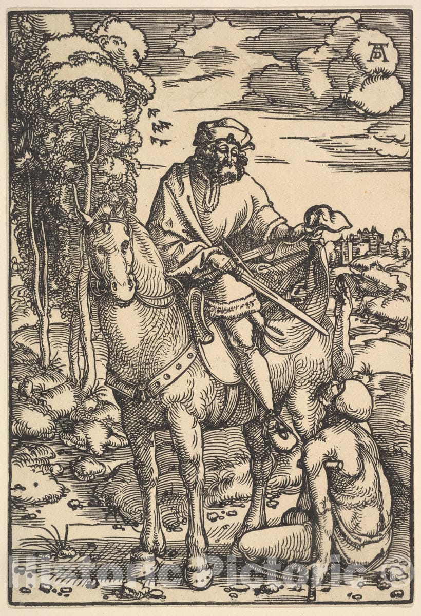 Art Print : Hans Baldung (Called Hans Baldung Grien) - St. Martin : Vintage Wall Art