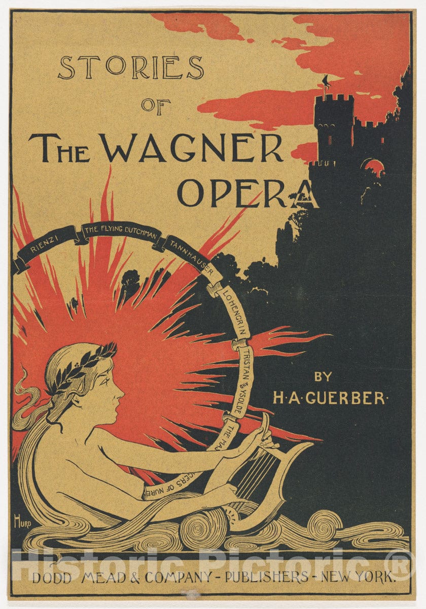 Art Print : L. F. HURD - Stories of The Wagner Opera : Vintage Wall Art
