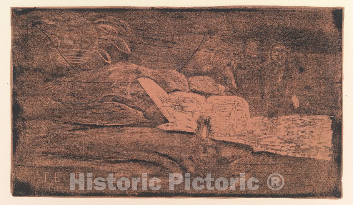 Art Print : Paul Gauguin - Te Po 1 : Vintage Wall Art