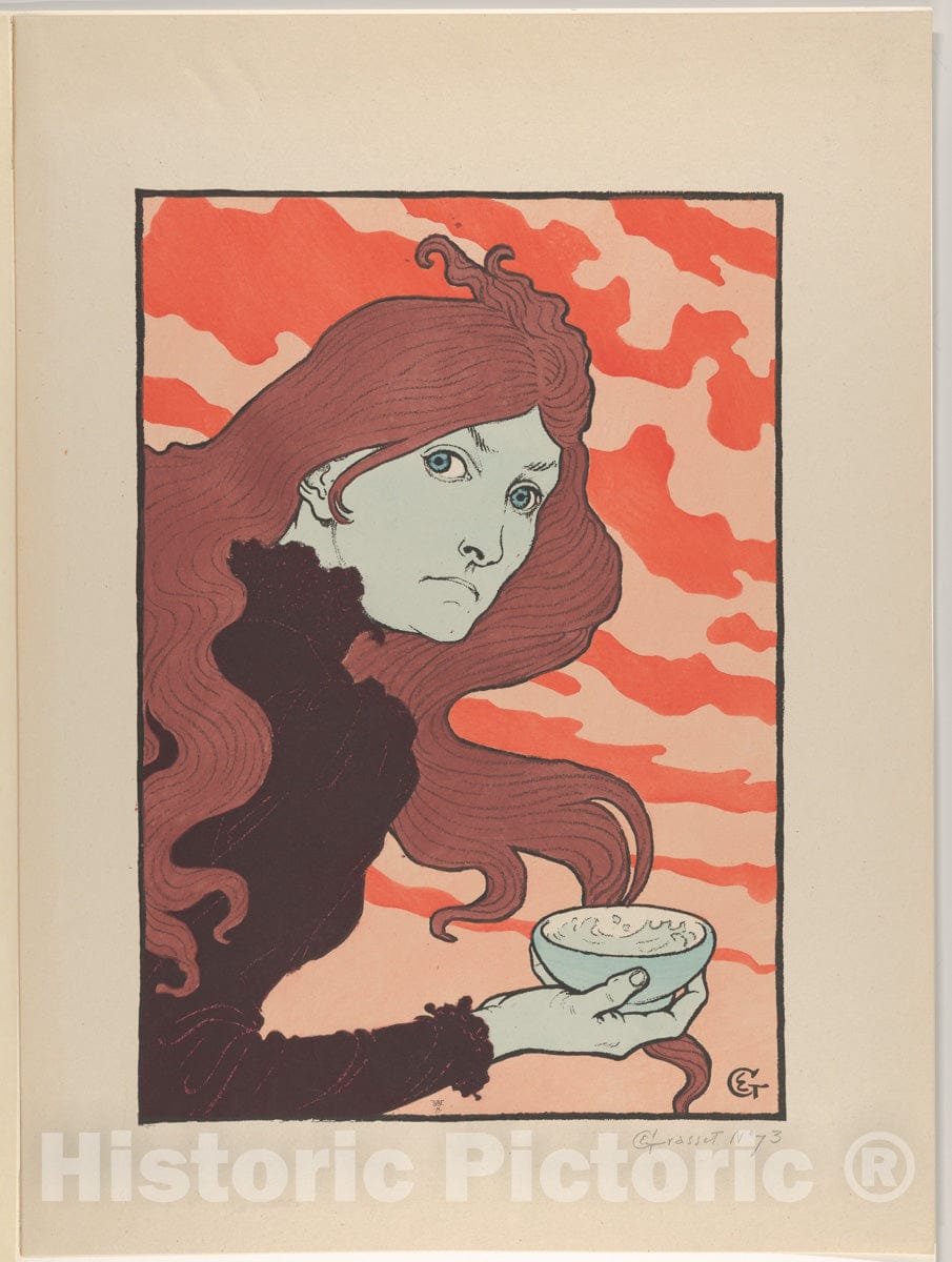 Art Print : Eugène-Samuel Grasset - Vitrioleuse : Vintage Wall Art