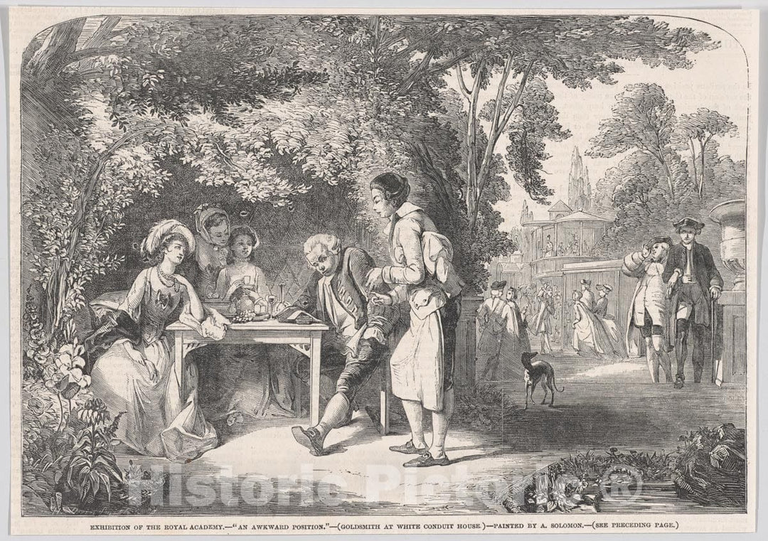 Art Print : Harvey Orrin Smith - an Awkward Position, from Illustrated London News : Vintage Wall Art