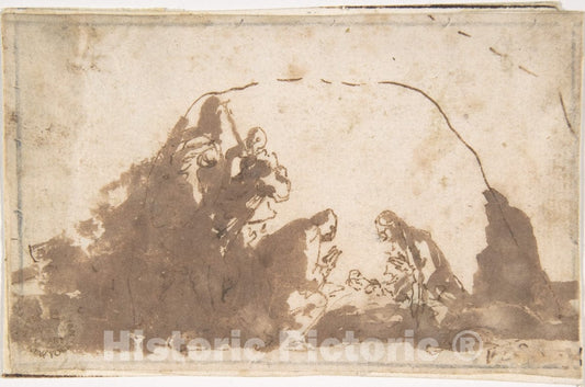 Art Print : Dutch, 17th Century - Adoration of The Magi : Vintage Wall Art