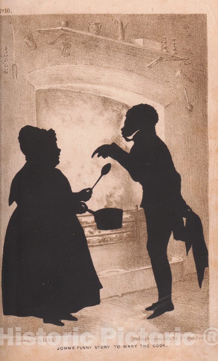 Art Print : Auguste Edouart - A Treatise on Silhouette Likenesses : Vintage Wall Art