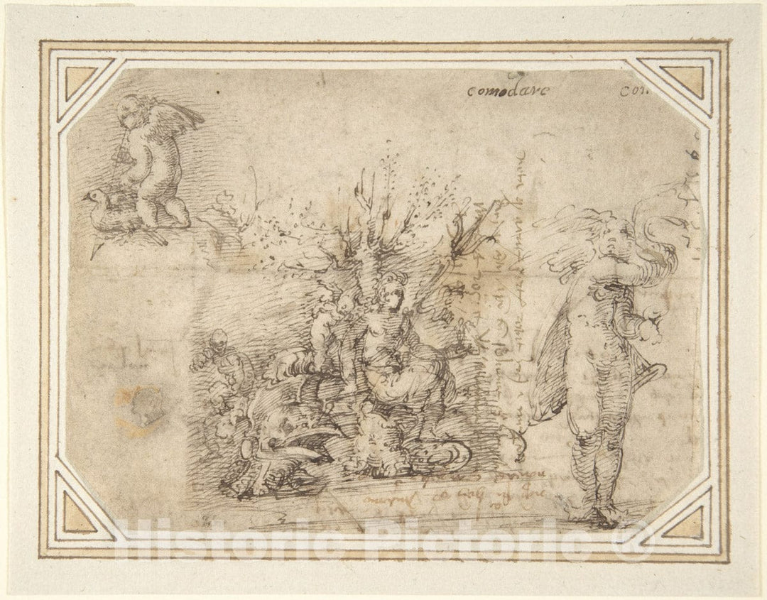 Art Print : German, 16th Century - Allegory of Peace : Vintage Wall Art