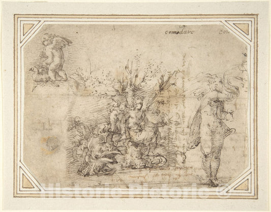 Art Print : German, 16th Century - Allegory of Peace : Vintage Wall Art