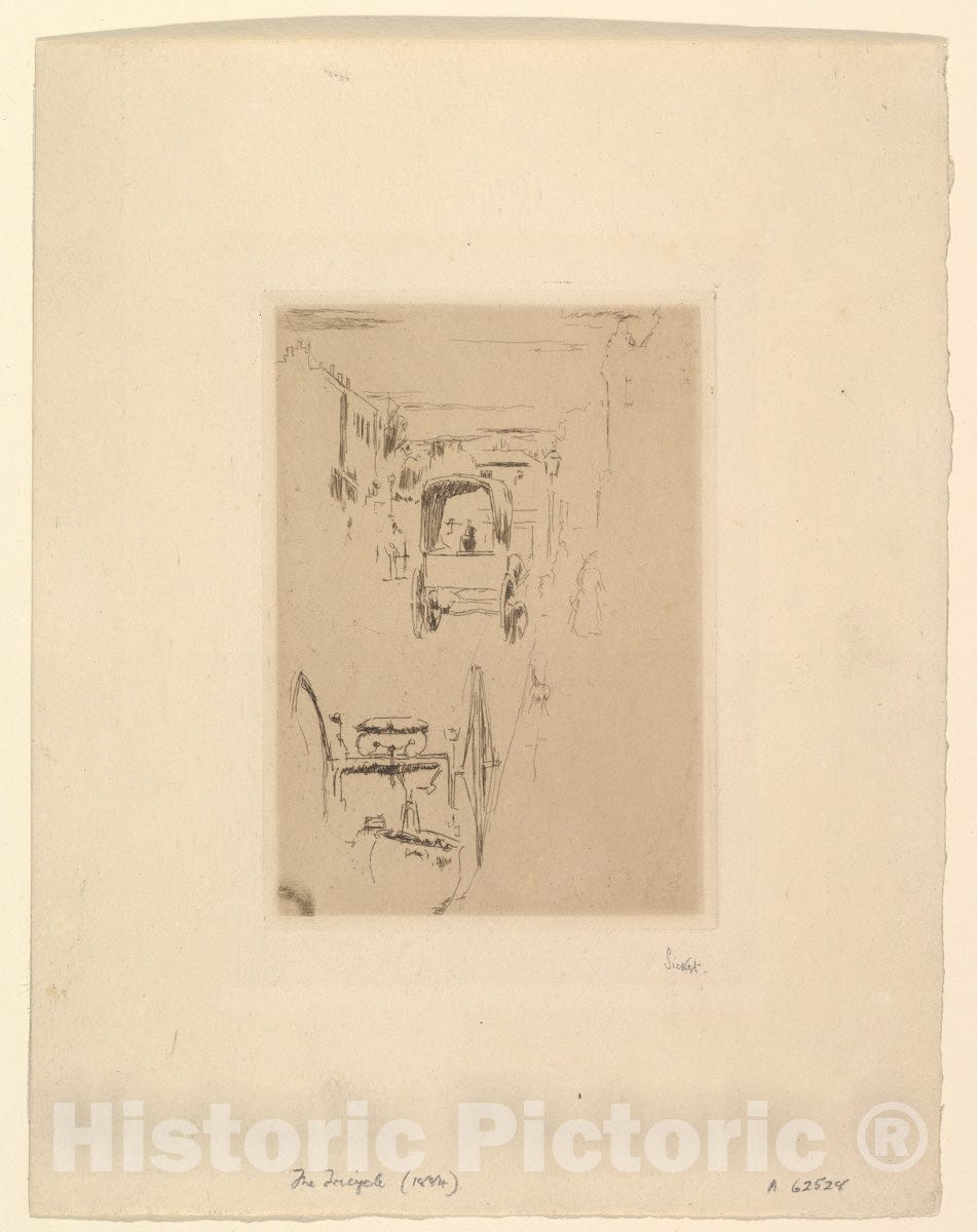Art Print : Walter Richard Sickert - The Tricycle : Vintage Wall Art