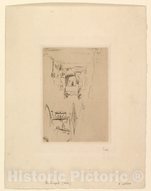 Art Print : Walter Richard Sickert - The Tricycle : Vintage Wall Art