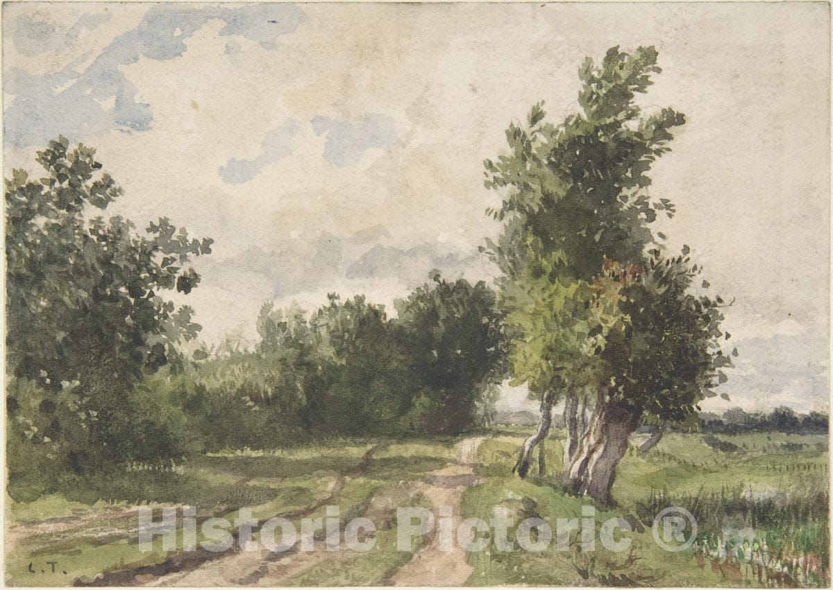 Art Print : Constant Troyon - Landscape : Vintage Wall Art