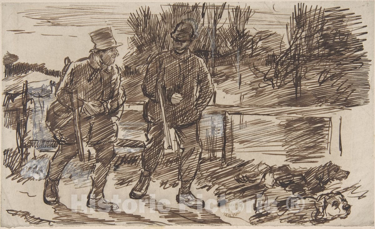 Art Print : Charles Samuel Keene - Anticipation (Drawing for Punch) : Vintage Wall Art