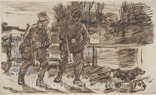 Art Print : Charles Samuel Keene - Anticipation (Drawing for Punch) : Vintage Wall Art