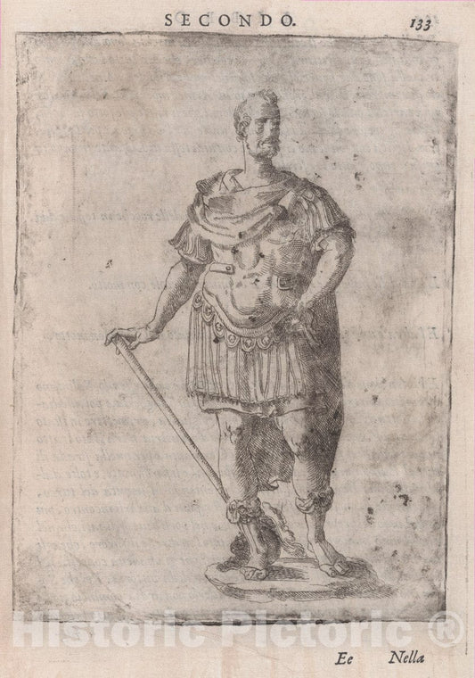 Art Print : Descrizione del Regale apparato per le nozze Della serenissima madama Cristina di Loreno - Artist: Raffaello Gualterotti - Created: 1589 : Vintage Wall Art