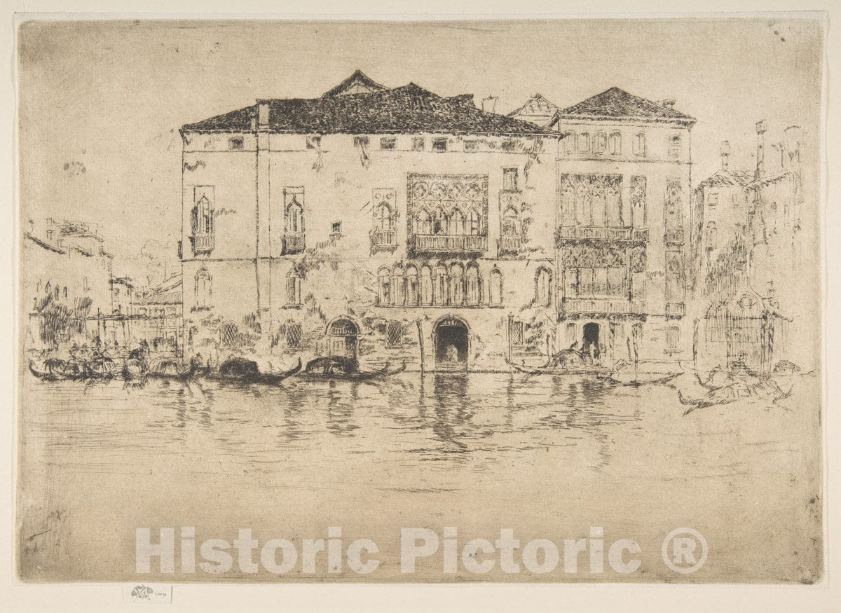 Art Print : James McNeill Whistler - The Palaces 2 : Vintage Wall Art