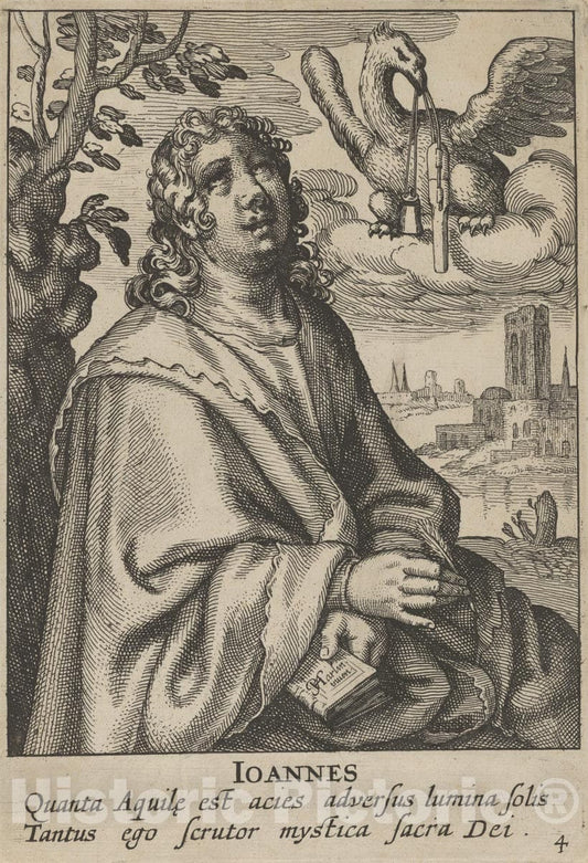 Art Print : Pieter Feddes Van Harlingen - John, from The Four Evangelists : Vintage Wall Art