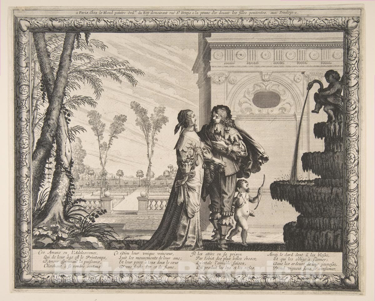 Art Print : Abraham Bosse - Youth 2 : Vintage Wall Art