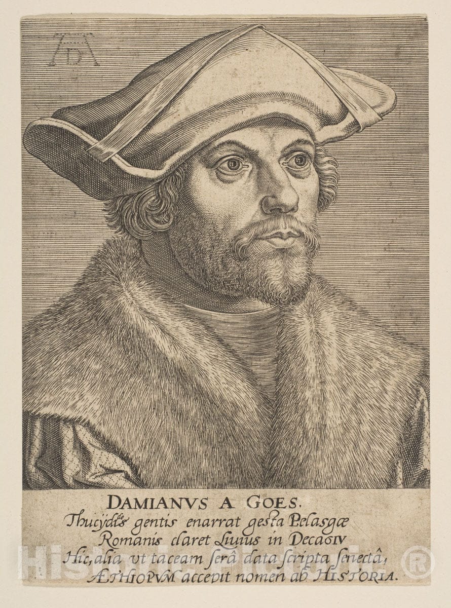 Art Print : Philips Galle - Damaio de Gois : Vintage Wall Art