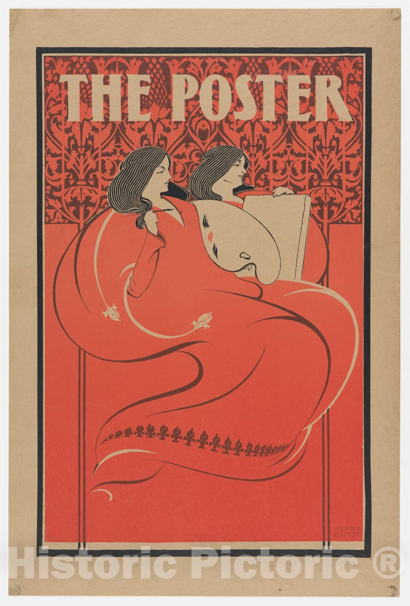 Art Print : Elisha Brown Bird - The Poster: Miss Art and Miss Litho, March : Vintage Wall Art