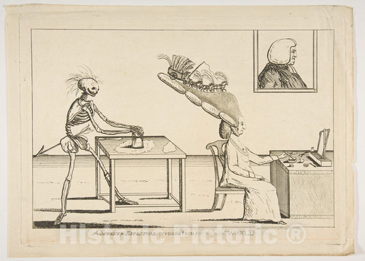 Art Print : Matthew Darly - A Speedy & Effectual Preparation for The Next World : Vintage Wall Art