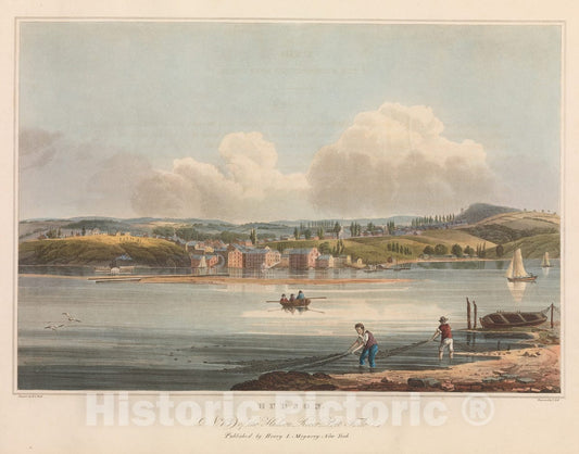 Art Print : John Hill - Hudson (No. 13 of The Hudson River Portfolio) : Vintage Wall Art