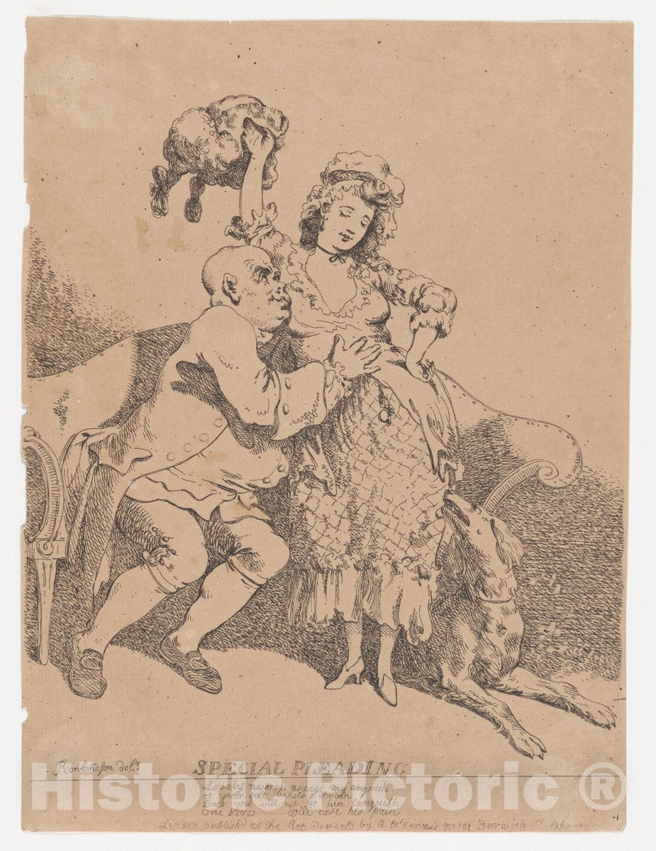 Art Print : Thomas Rowlandson - Special Pleading : Vintage Wall Art