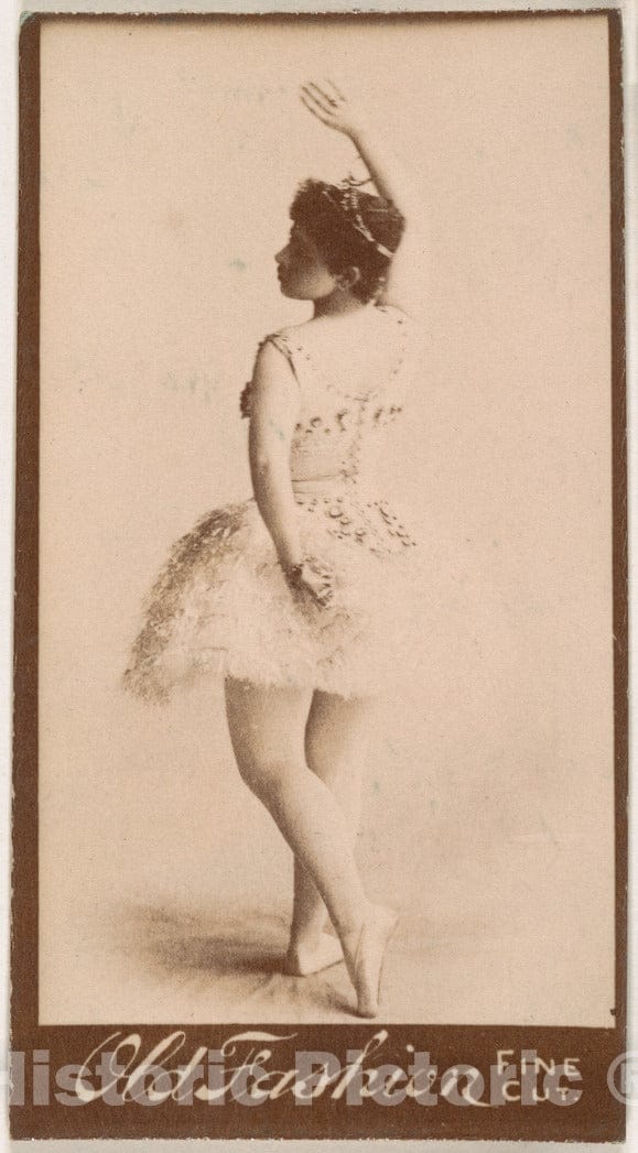 Photo Print : Ballerina, from The Actresses Series (N664) Promoting Old Fashion Fine Cut Tobacco - 431102 : Vintage Wall Art