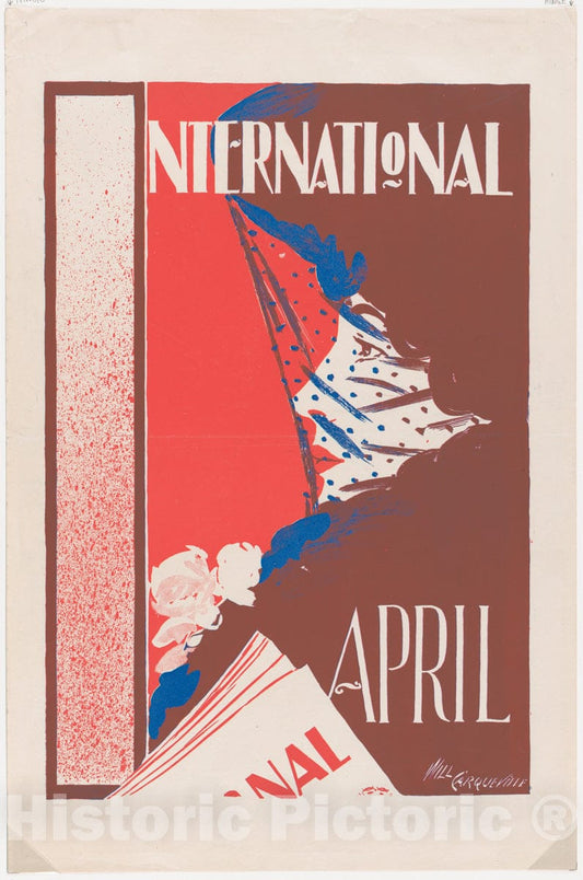 Art Print : William L. Carqueville - International: April : Vintage Wall Art