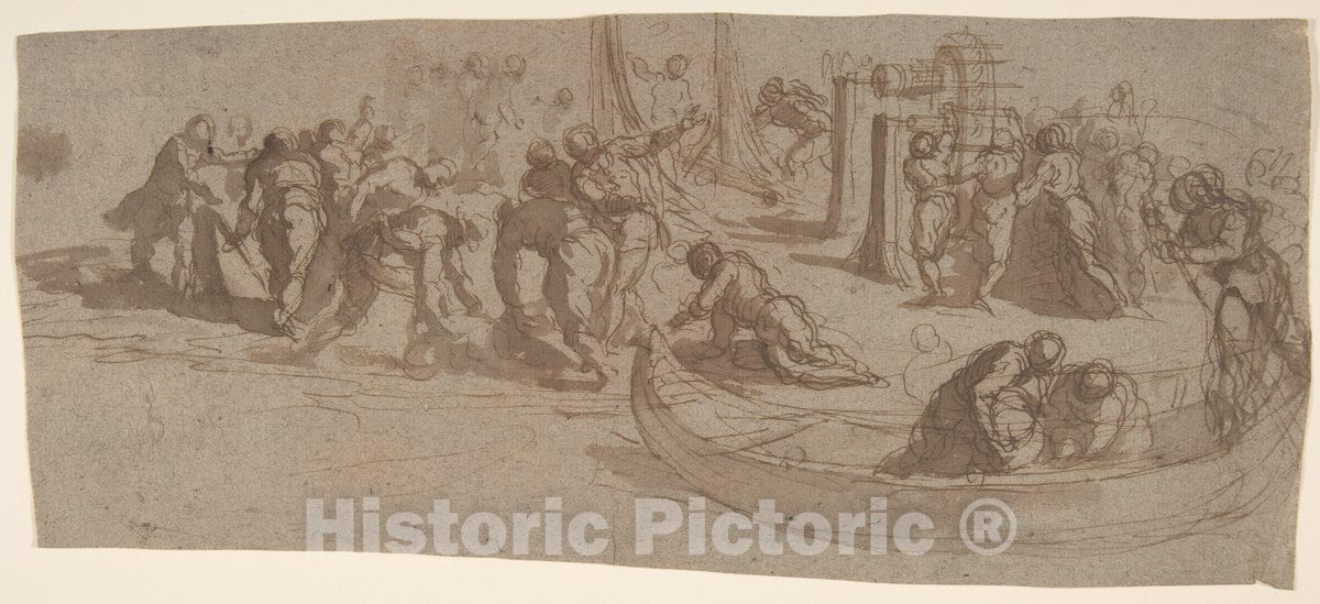 Art Print : Jacopo Palma The Younger - Various Figure Groups : Vintage Wall Art