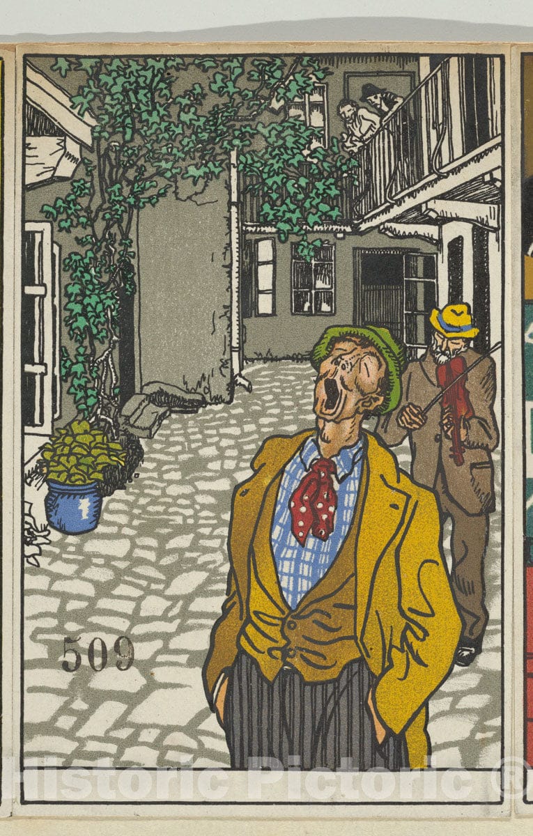 Art Print : Moriz Jung - Naturally Gifted Singer (Natursänger!) : Vintage Wall Art